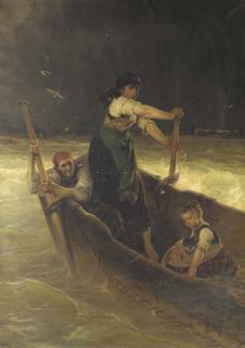 Karl Raupp - Storm on the Chiemsee