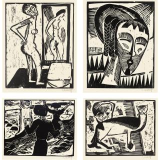 Karl Schmidt-Rottluff - 10 Holzschnitte (Schapire H. 139, 151, 152, 159, 165, 167, 169, 194, 196, 209, Gebr. 43)