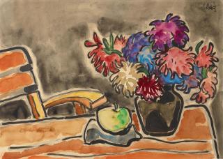 Karl Schmidt-Rottluff - Astern-Stillleben