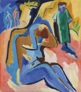 Karl Schmidt-Rottluff - Badende am Strand