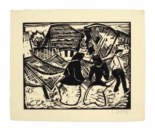 Karl Schmidt-Rottluff - Bei dei Netzen