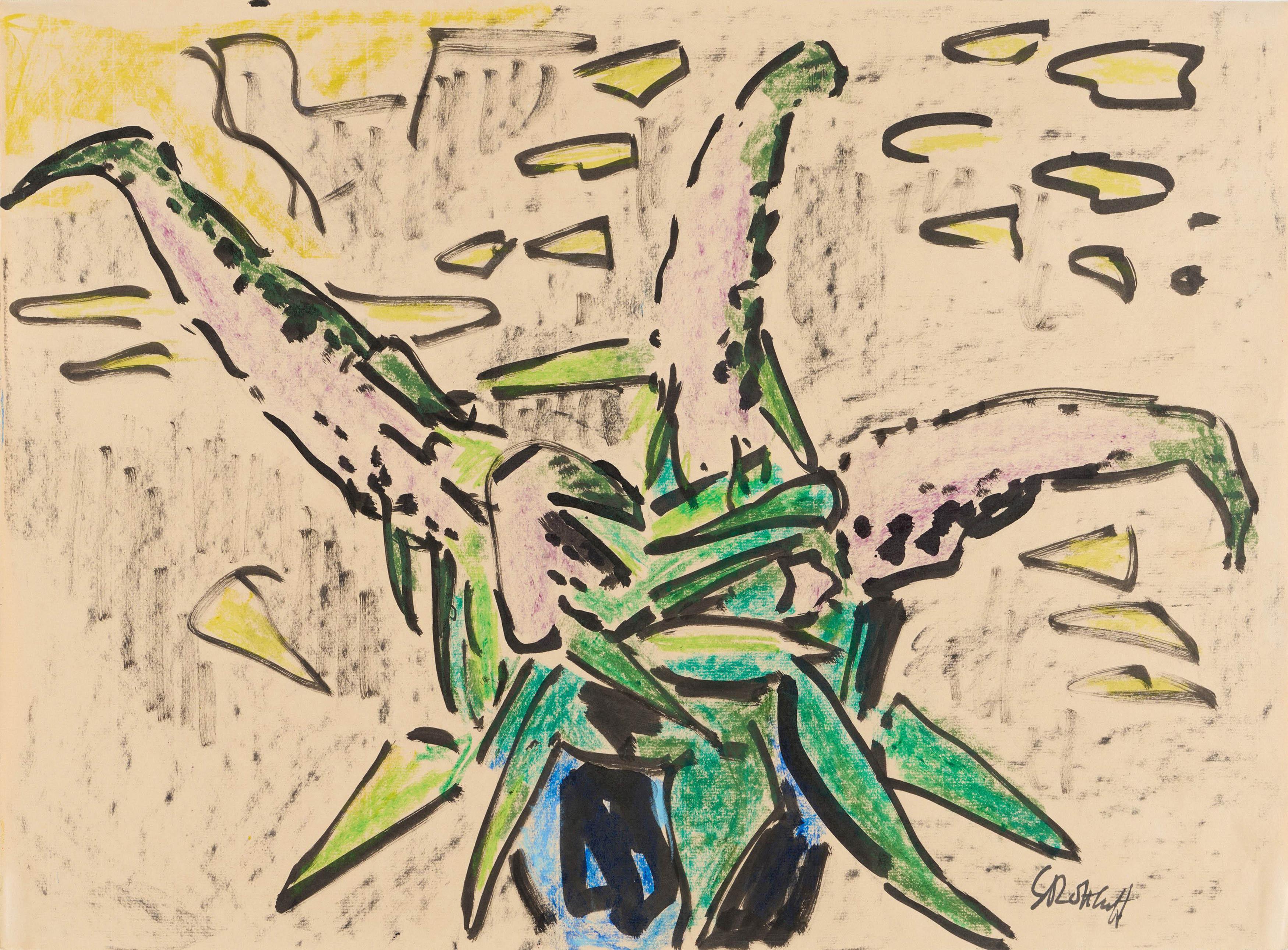 Karl Schmidt-Rottluff - Blumenstillleben.