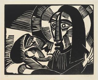 Karl Schmidt-Rottluff - Christus und Judas.