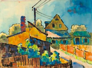 Karl Schmidt-Rottluff - Dorfstraße.