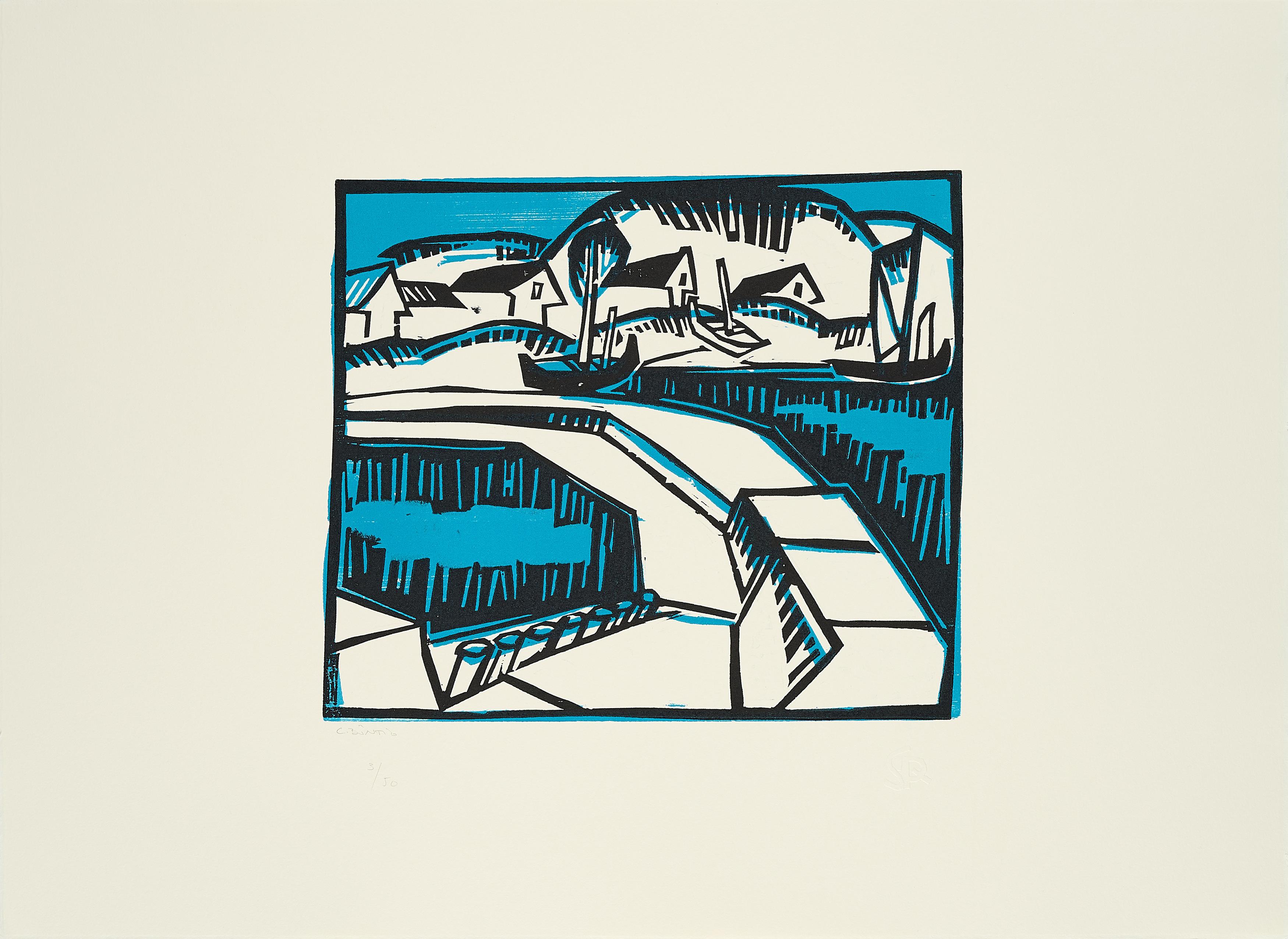 Karl Schmidt-Rottluff - Dünen und Mole.