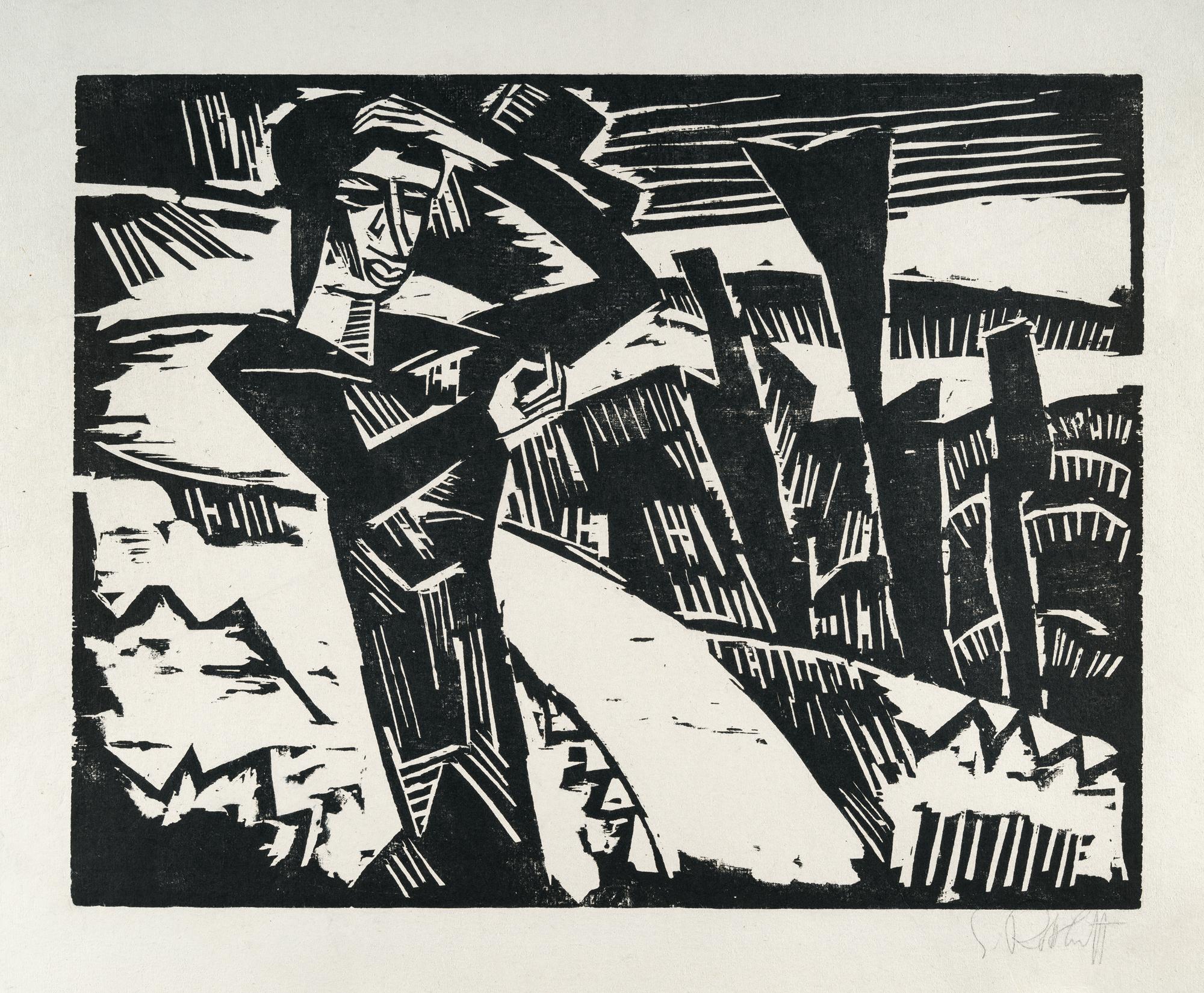Karl Schmidt-Rottluff - Frau in den Dünen