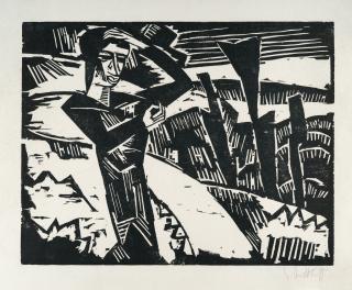 Karl Schmidt-Rottluff - Frau in den Dünen