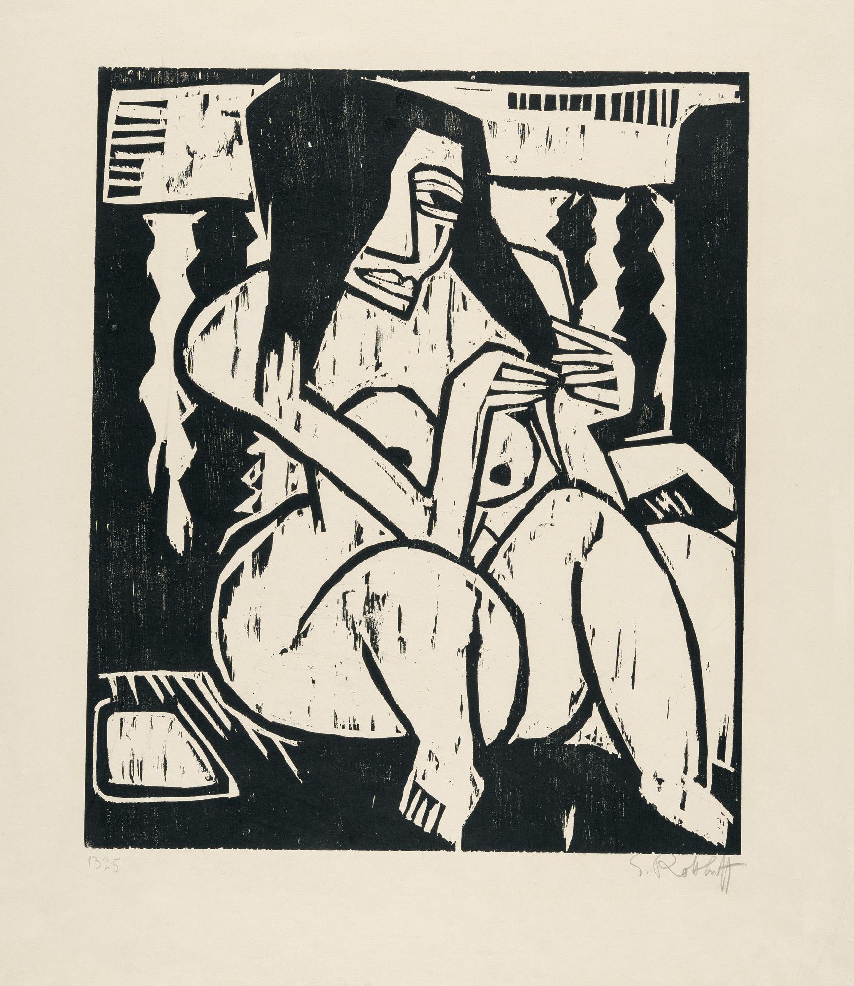 Karl Schmidt-Rottluff - Frau mit aufgelöstem Haar