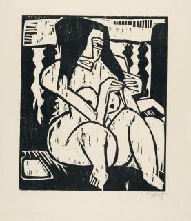 Karl Schmidt-Rottluff - Frau mit aufgelöstem Haar