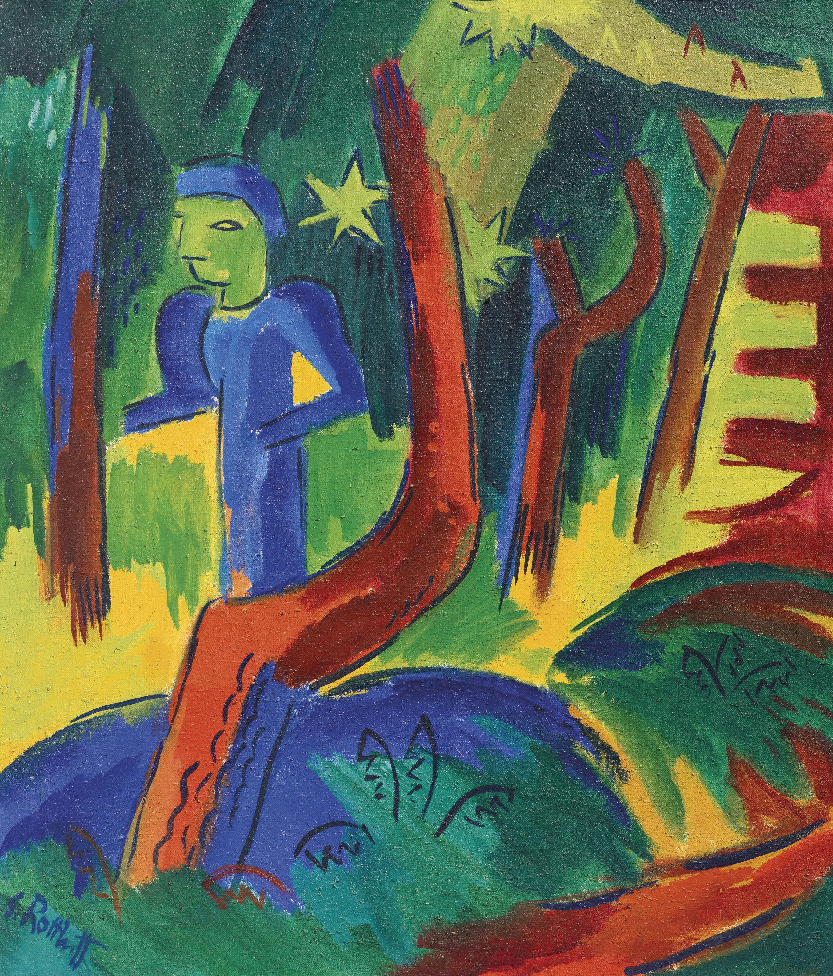 Karl Schmidt-Rottluff - Frau und Wald
