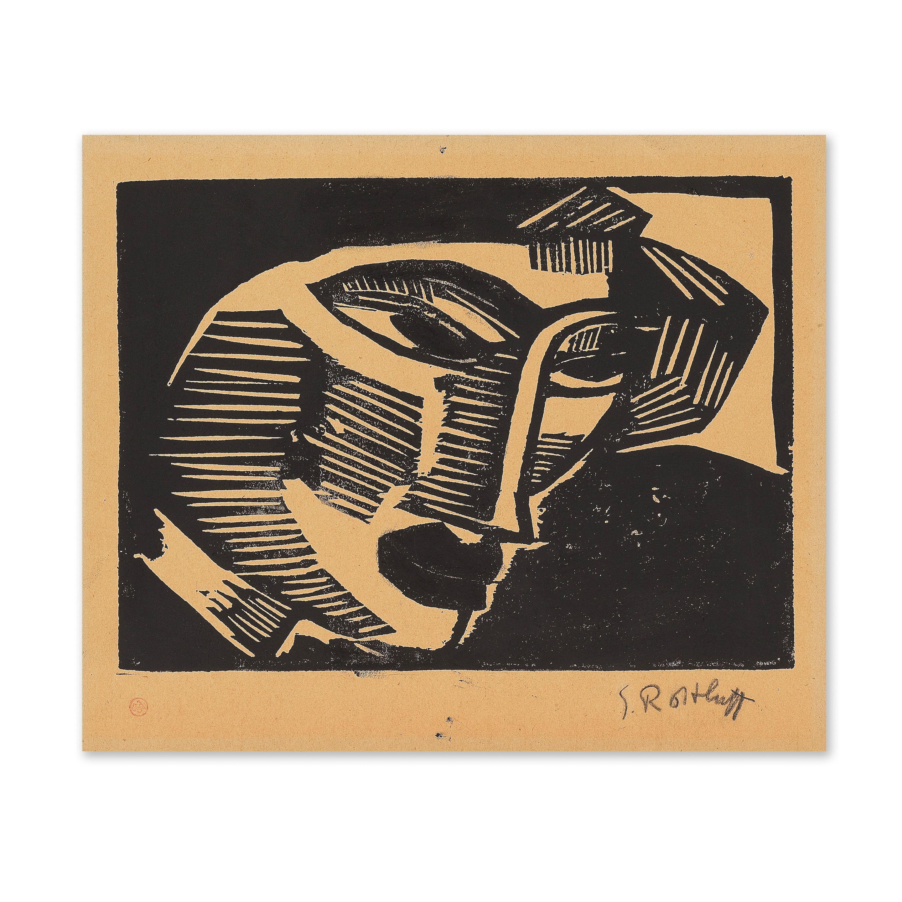 Karl Schmidt-Rottluff - Frauenkopf, 1916