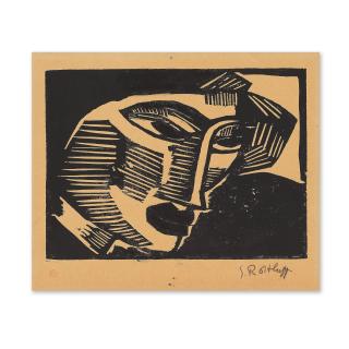 Karl Schmidt-Rottluff - Frauenkopf, 1916