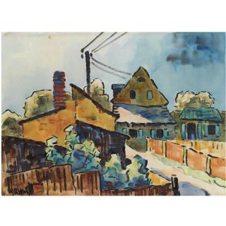 Karl Schmidt-Rottluff - German Dorfstrasse