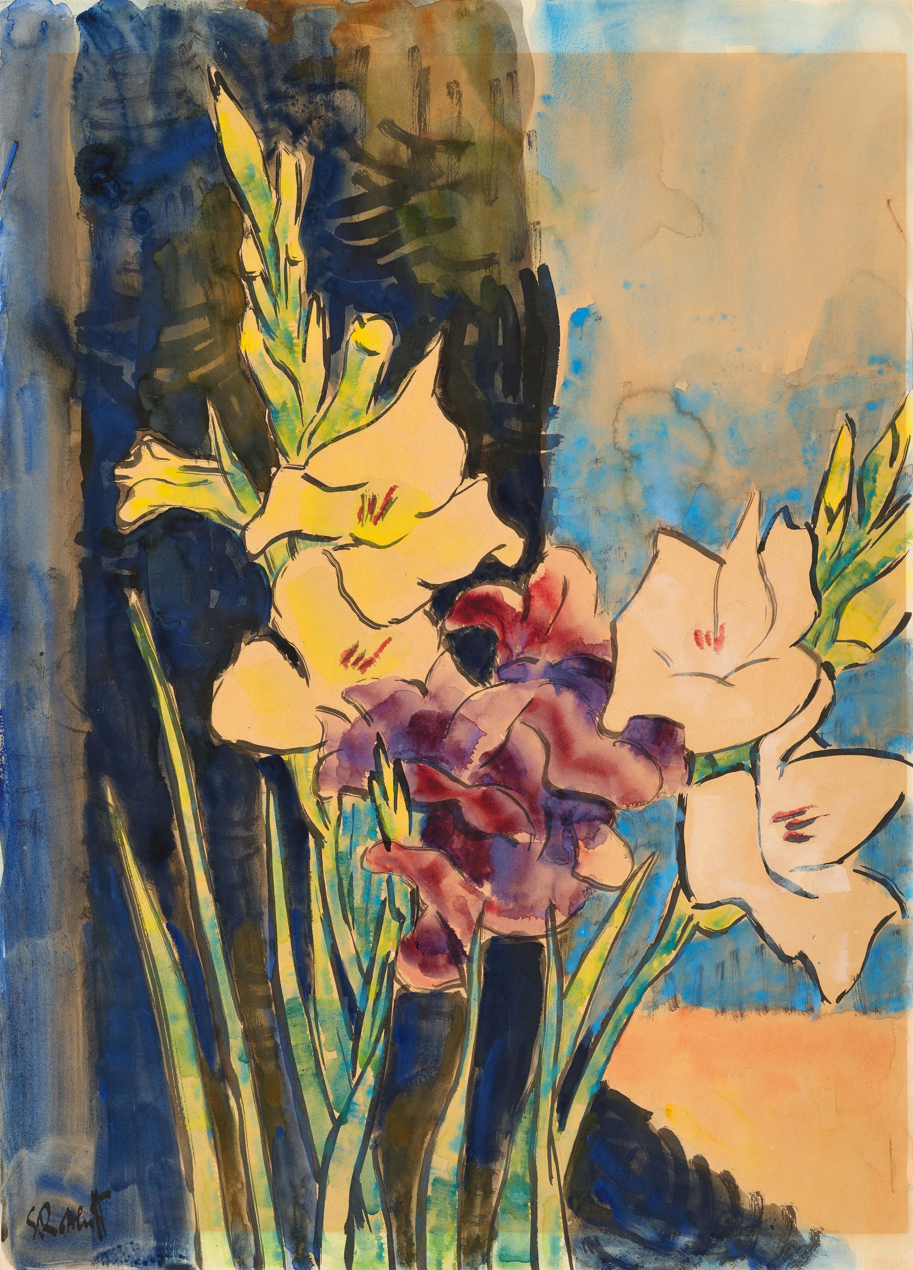 Karl Schmidt-Rottluff - Gladiolen