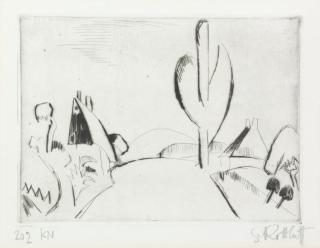 Karl Schmidt-Rottluff - Holsteinische Landschaft II (S. R 23)