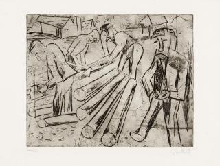 Karl Schmidt-Rottluff - Holzarbeiter