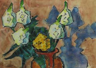 Karl Schmidt-Rottluff - Milchsterne in einer Vase