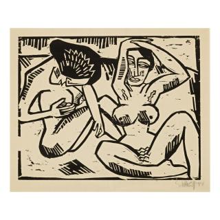 Karl Schmidt-Rottluff - Mussige Hetaren (Wietek 76)