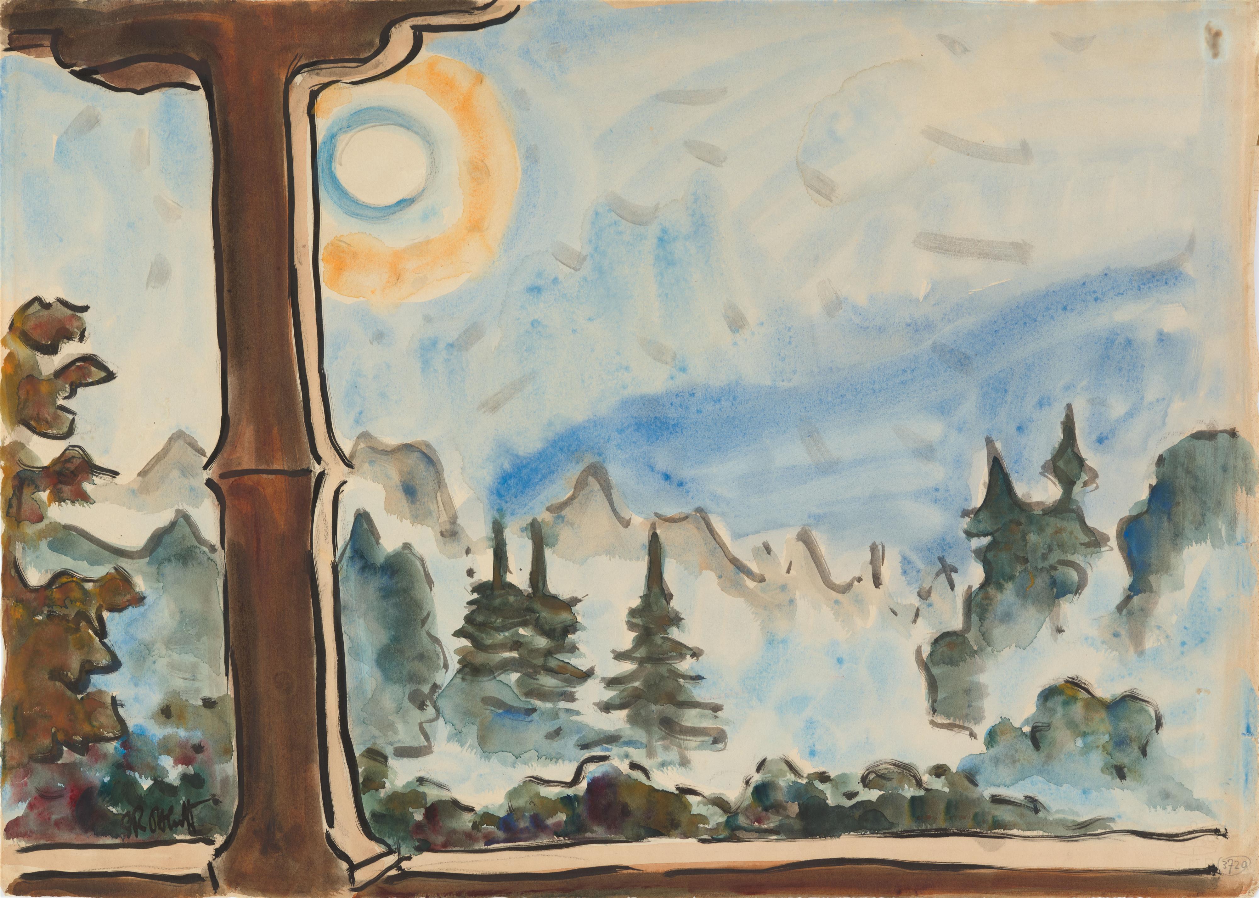 Karl Schmidt-Rottluff - Nebelmorgen in der Eifel