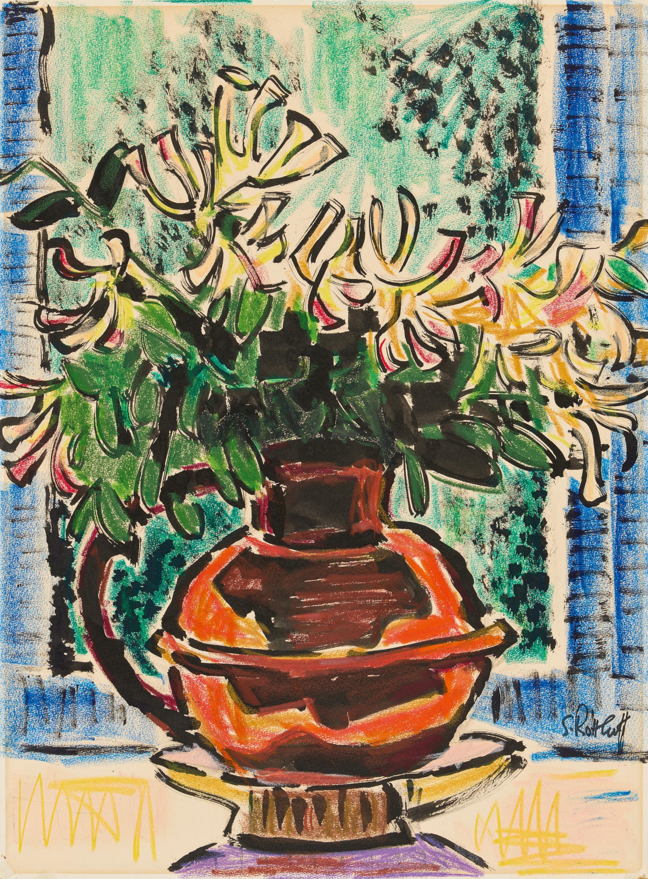 Karl Schmidt-Rottluff - Ohne Titel (Blumenstrauß).