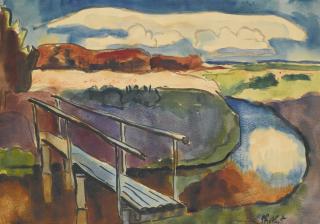 Karl Schmidt-Rottluff - Ohne Titel (Landscape)