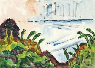 Karl Schmidt-Rottluff - Ostseeufer, frühmorgens