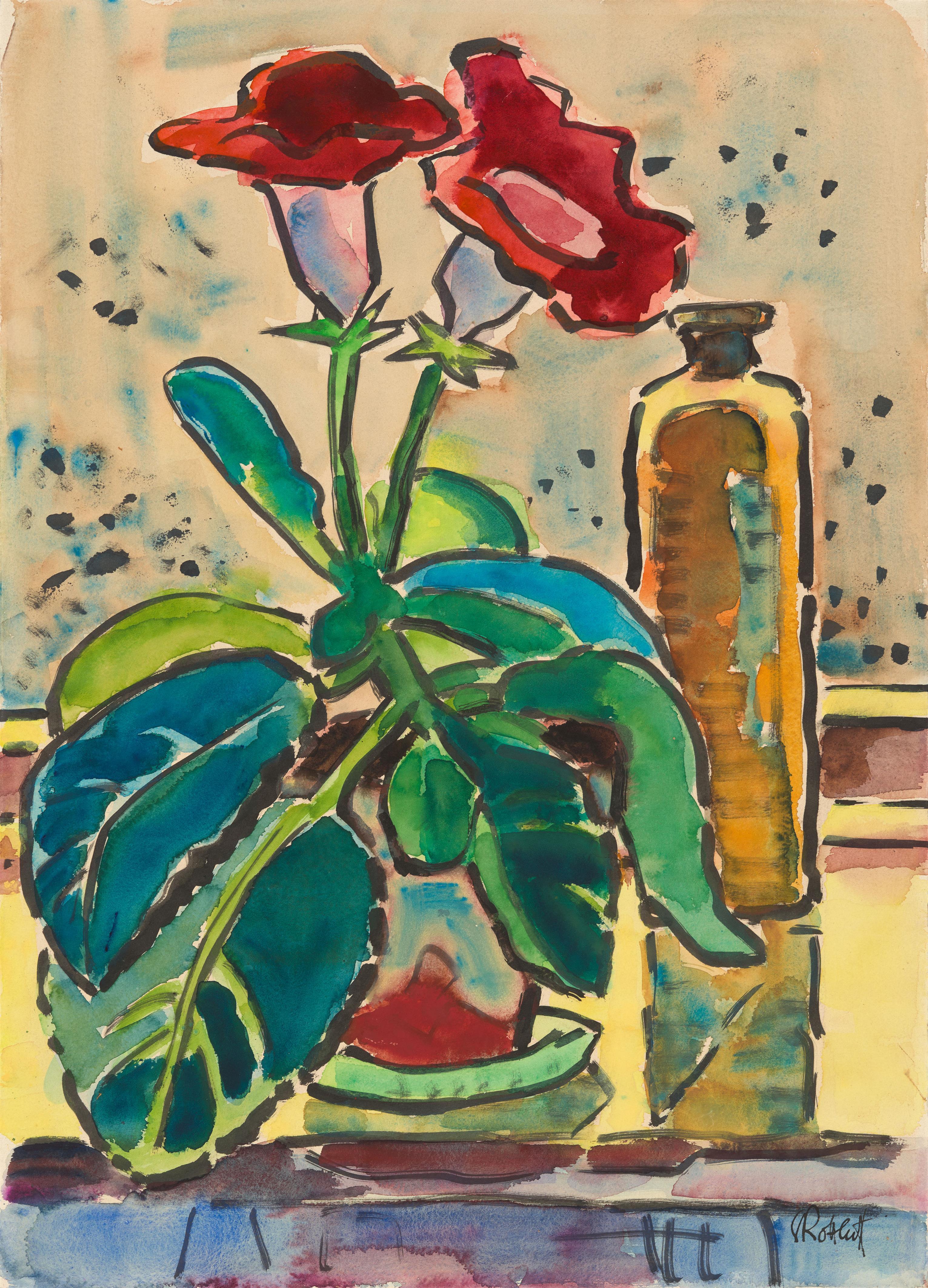 Karl Schmidt-Rottluff - Rote Gloxinie