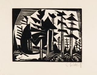 Karl Schmidt-Rottluff - Russischer Wald.