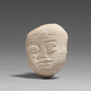 Karl Schmidt-Rottluff - Steinkopf mit unterschiedlichen Augen.