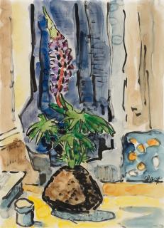 Karl Schmidt-Rottluff - Stilleben mit Lupine
