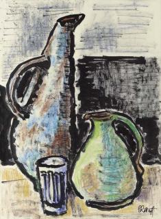 Karl Schmidt-Rottluff - Stilleben mit schiefem Krug