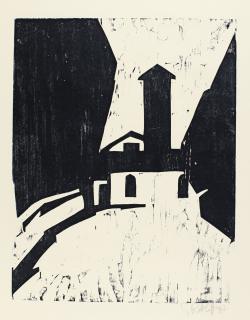 Karl Schmidt-Rottluff - Villa Mit Turm (Schapire H68)