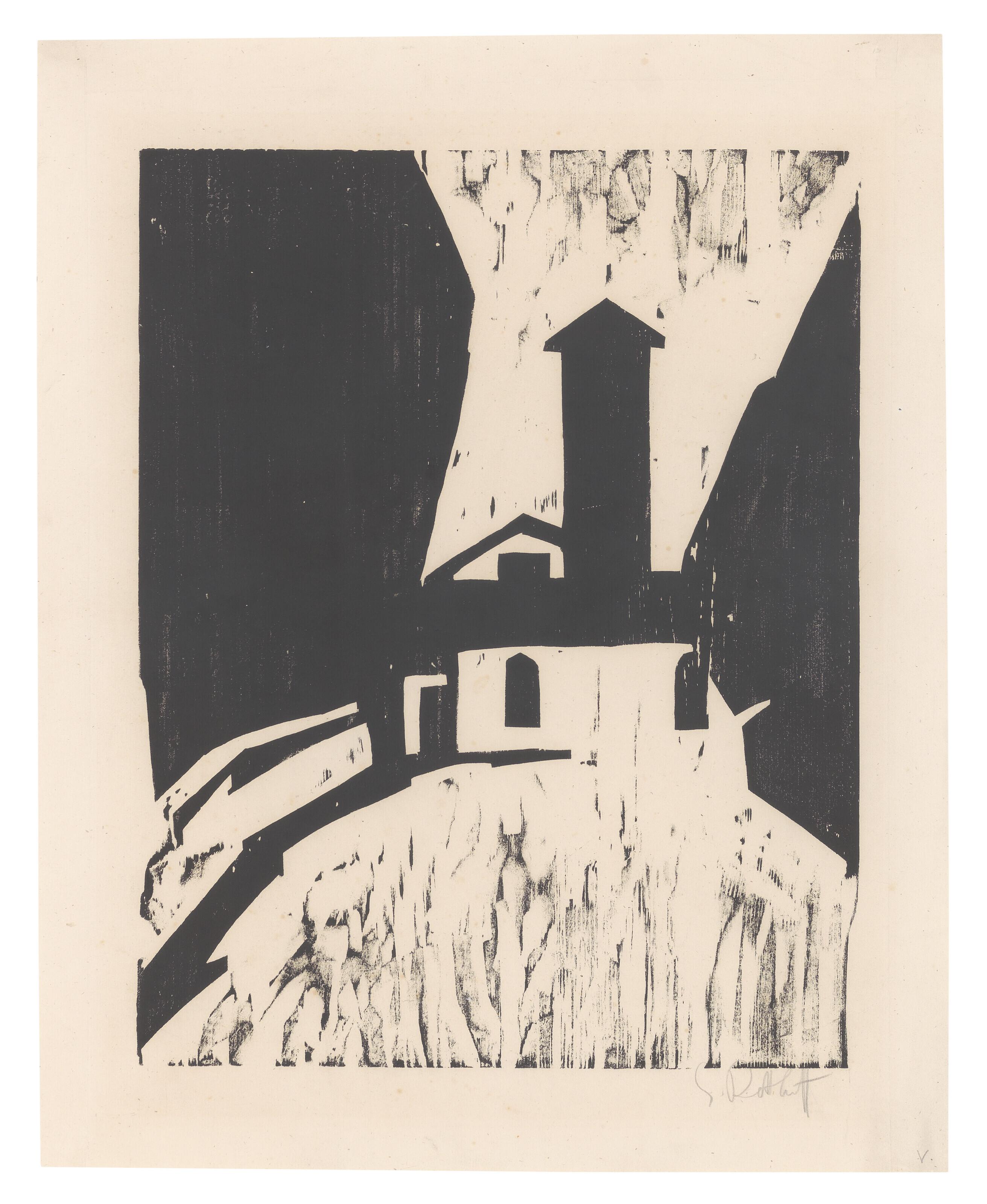 Karl Schmidt-Rottluff - Villa Mit Turm