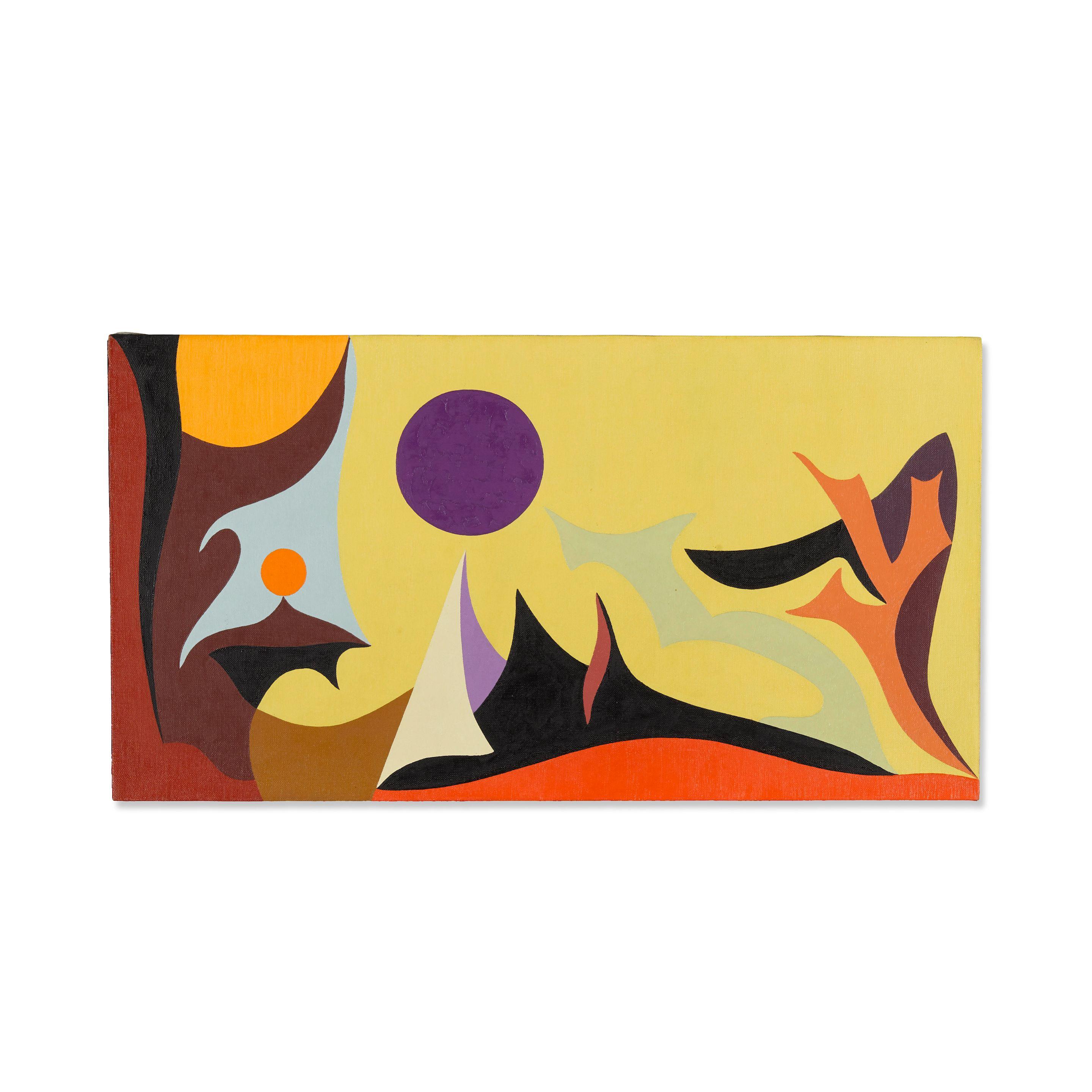 Karl Stanley Benjamin - Yellow Landscape, 1953