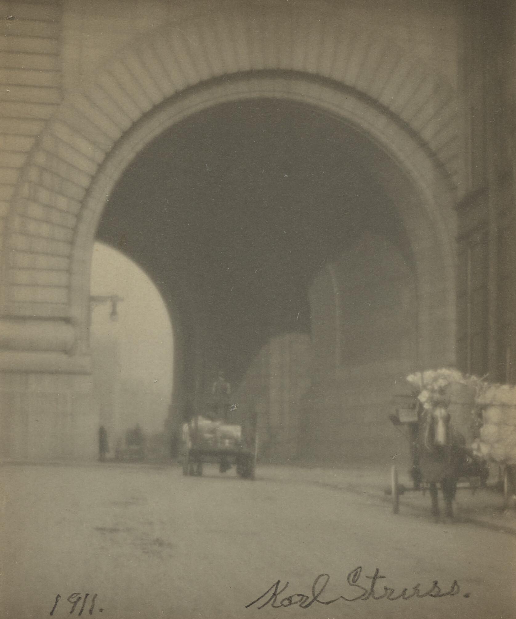Karl Struss - Tunnel on 1st Avenue Under Blackwell\'s Island Bridge, 1911