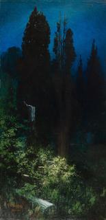 Karl Wilhelm Diefenbach - Mondscheinlandschaft auf Capri.