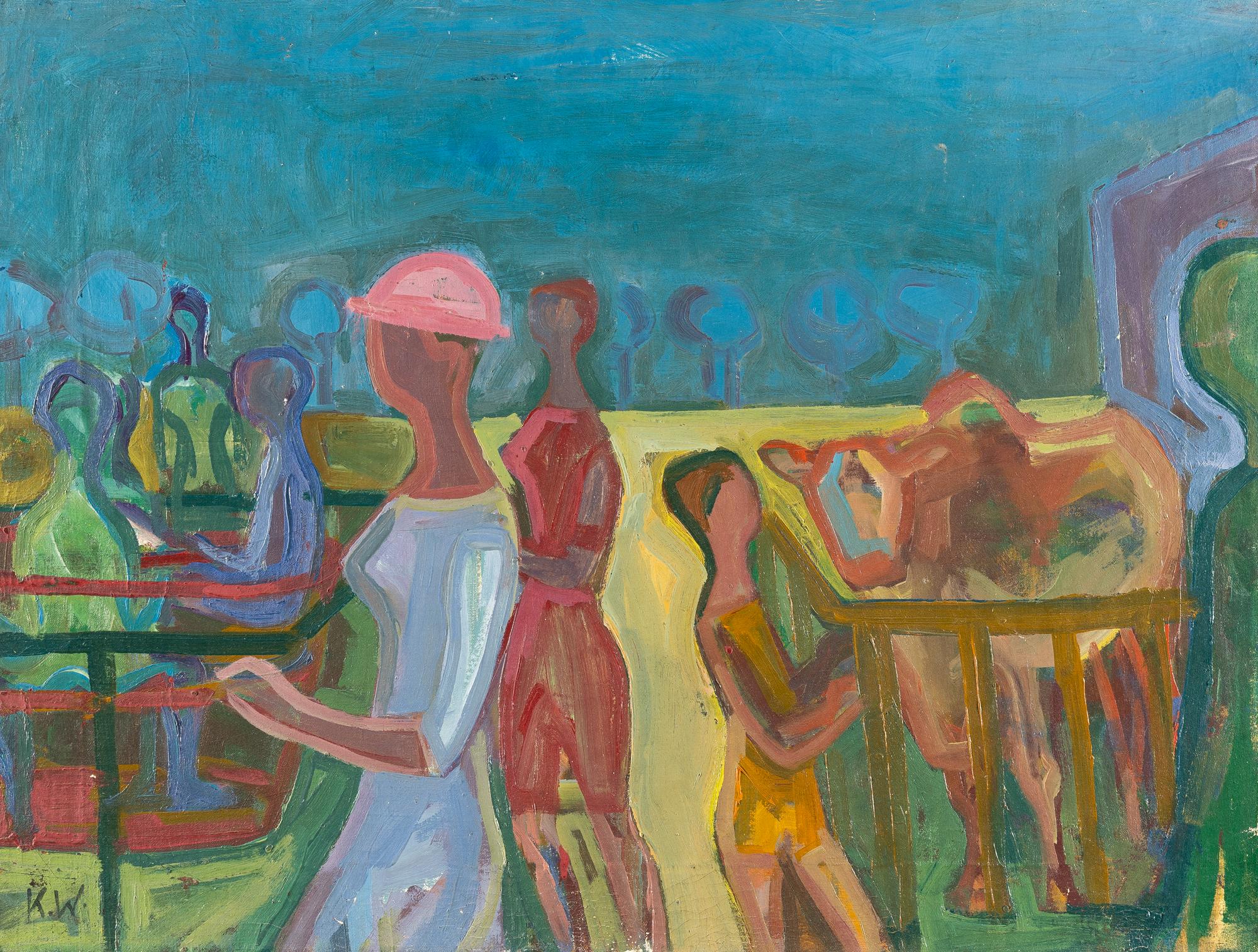 Karoline Wittmann - Bei den Rindern (im Tierpark)