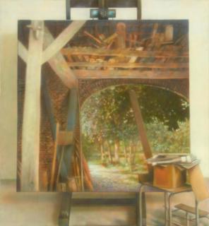 Karolus Lodenkämper - Blick aus Scheune