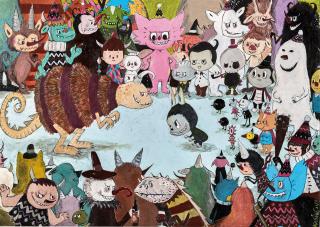 Kasing Lung - De Kleuren Monster(Painted in 2017)