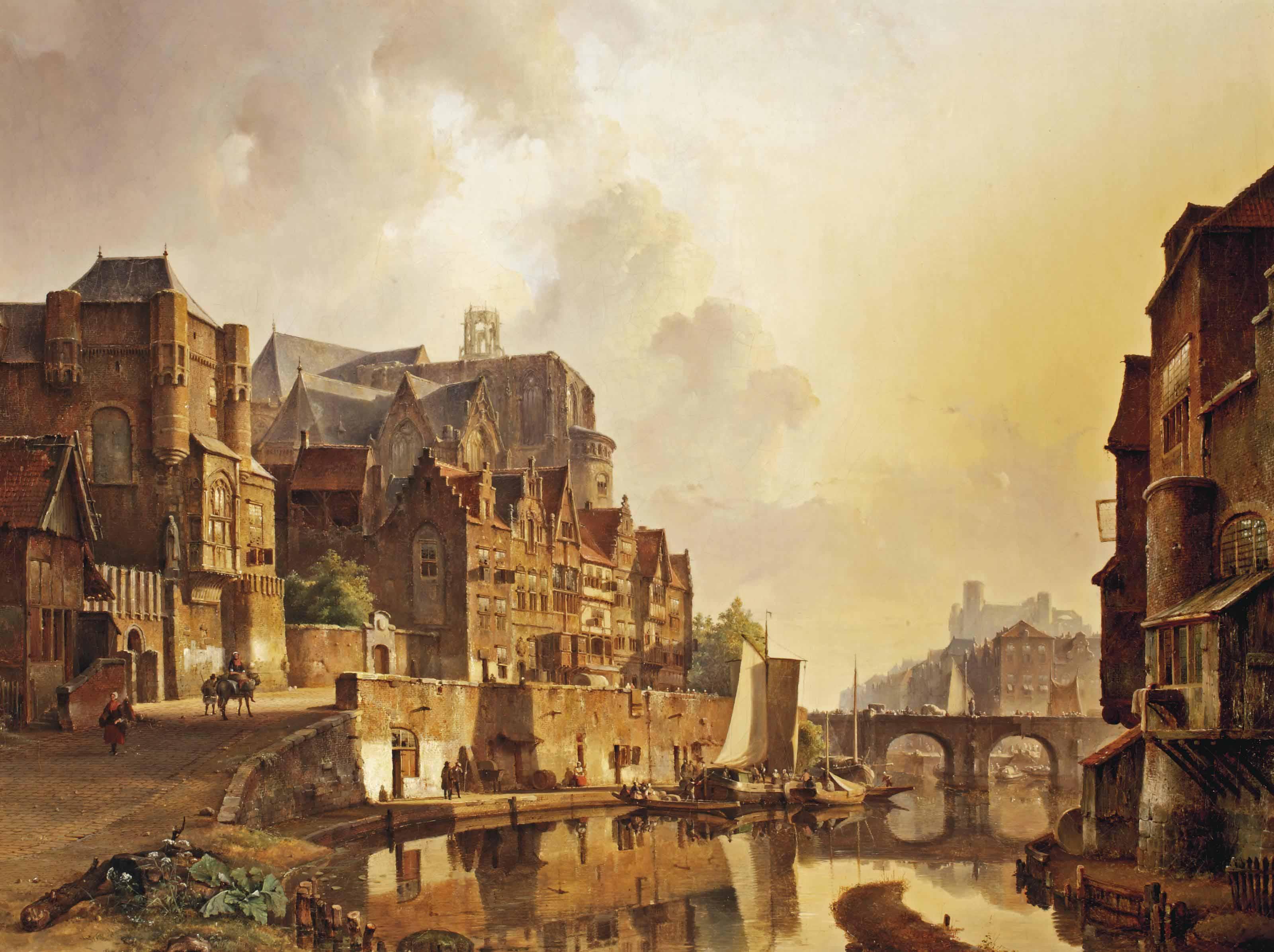 Kasparus Karsen - A Capriccio View Of A Dutch Town