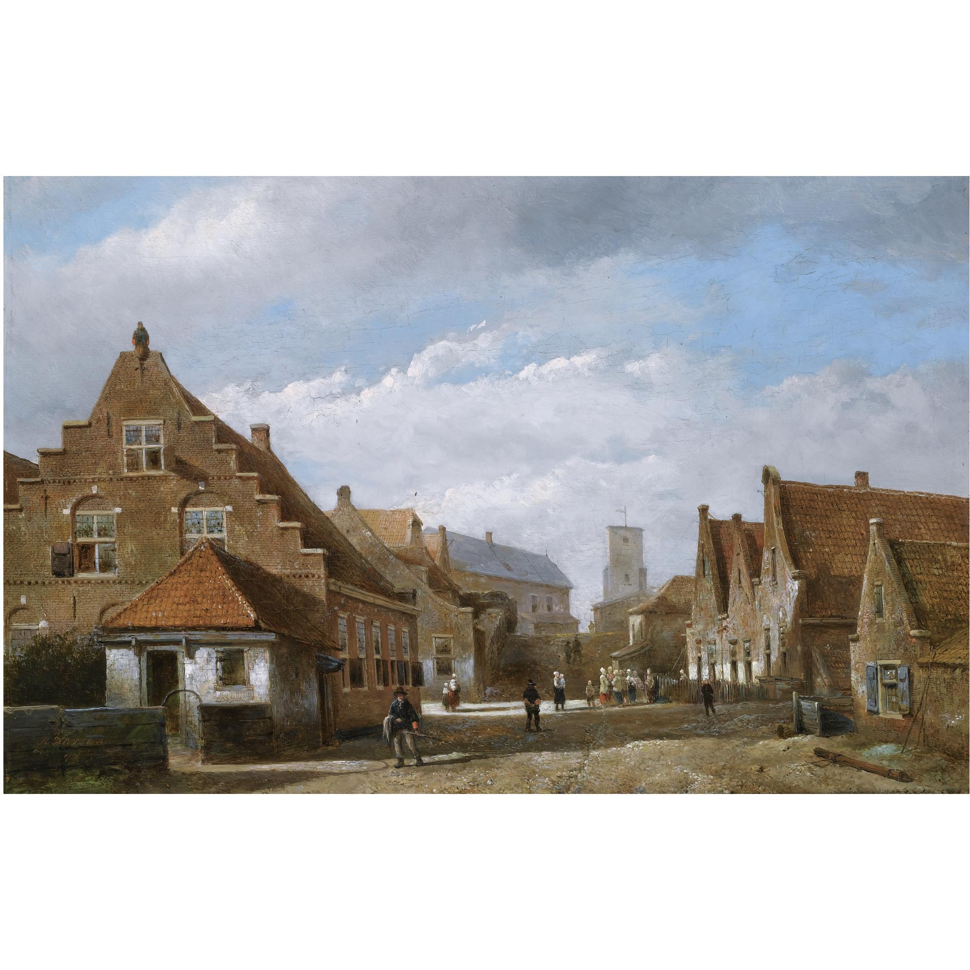 Kasparus Karsen - Dutch Figures In The Streets Of Katwijk