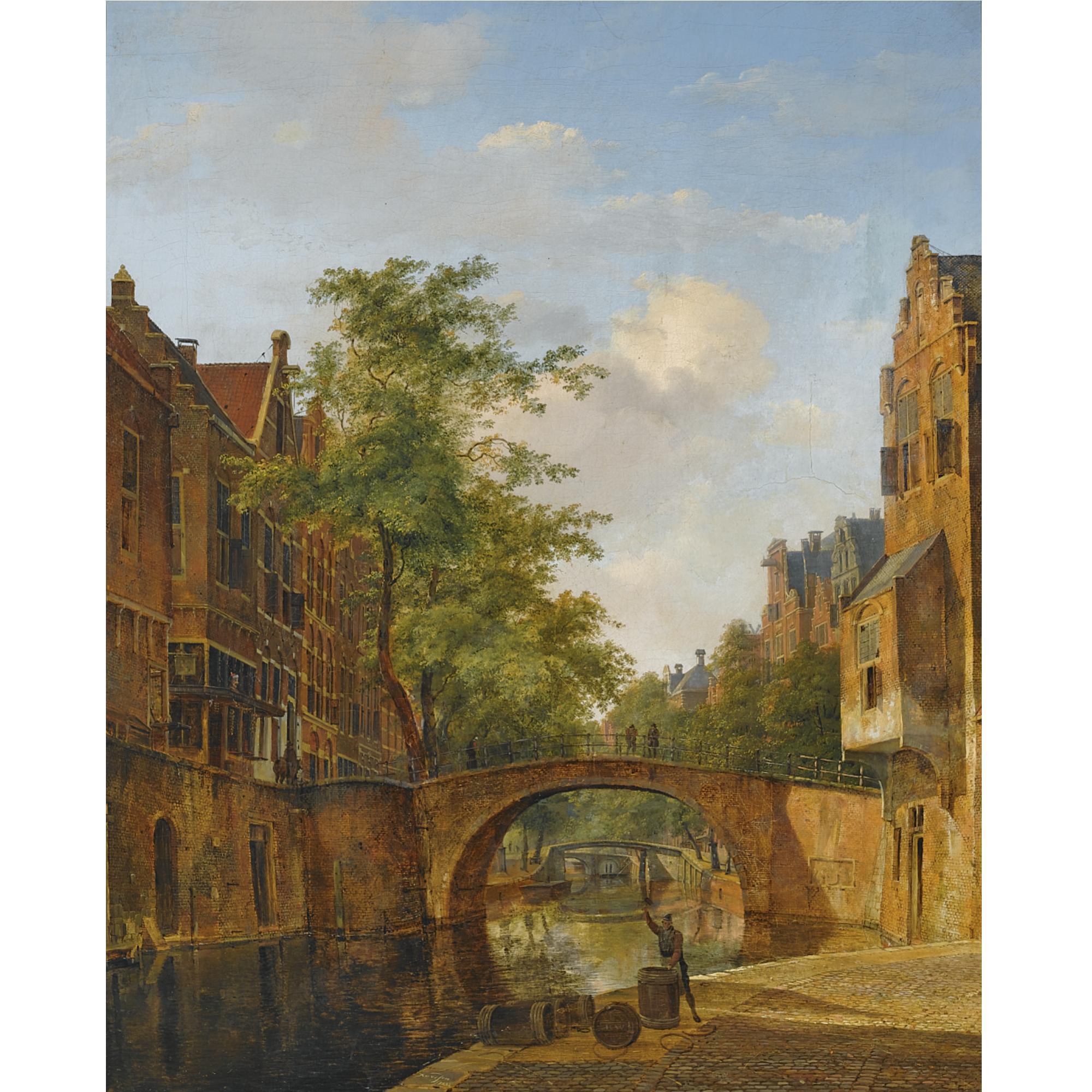 Kasparus Karsen - View Of The Oude Gracht, Utrecht
