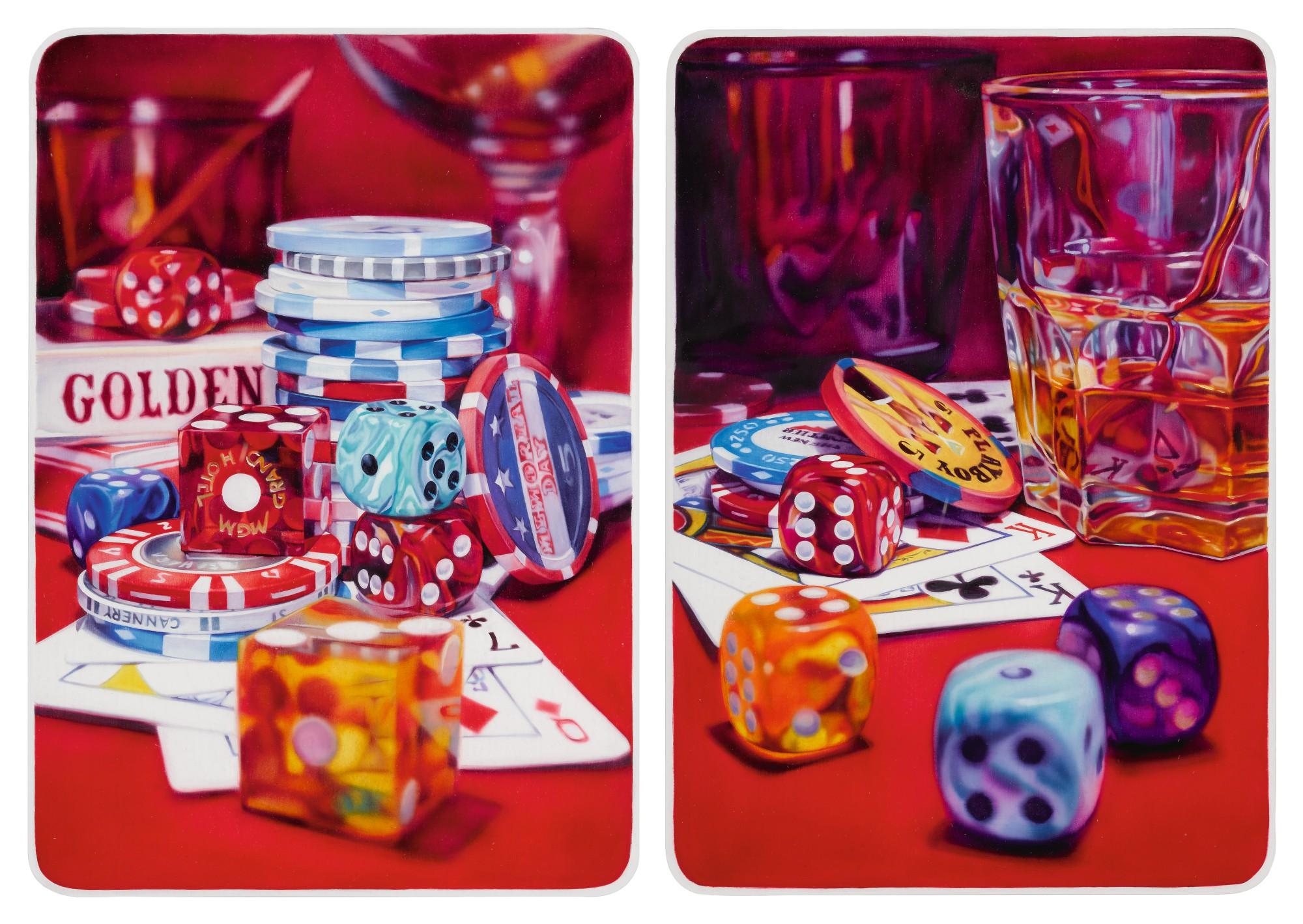 Kate Brinkworth - (I) Playboy Strip (2) & (Ii) Playboy Strip (3) (A Pair Of Works)