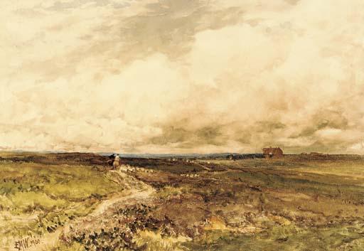 Kate Greenaway - Seated girl with orange cape