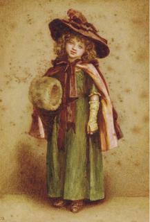 Kate Greenaway - Young Girl With A Muff