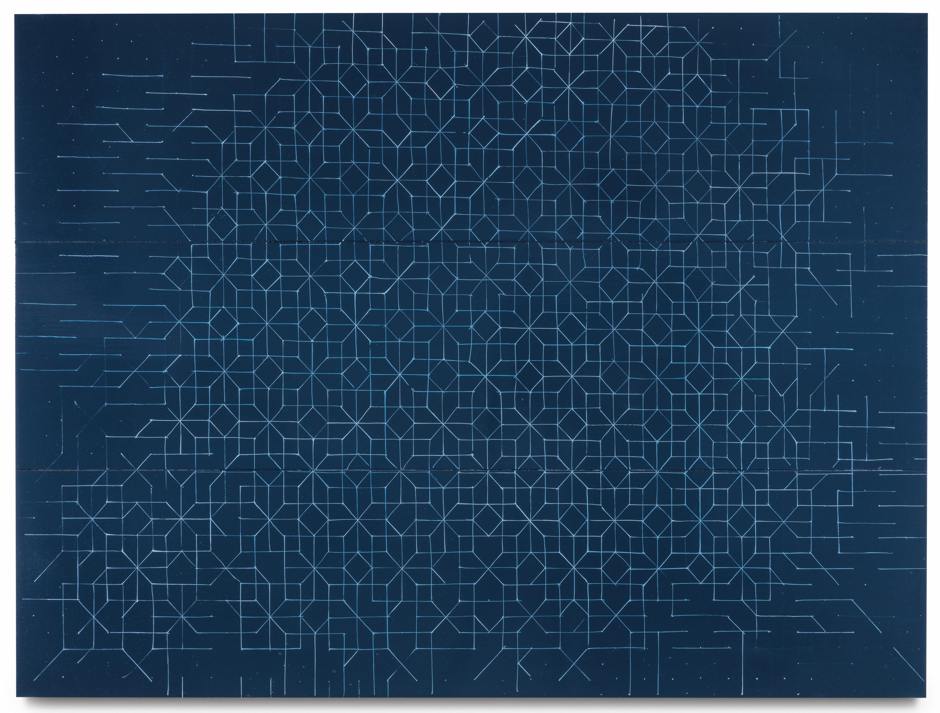 Kate Shepherd - A La Dufresne, Jackie Chan Tiles,  Blue Black