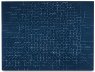 Kate Shepherd - A La Dufresne, Jackie Chan Tiles,  Blue Black