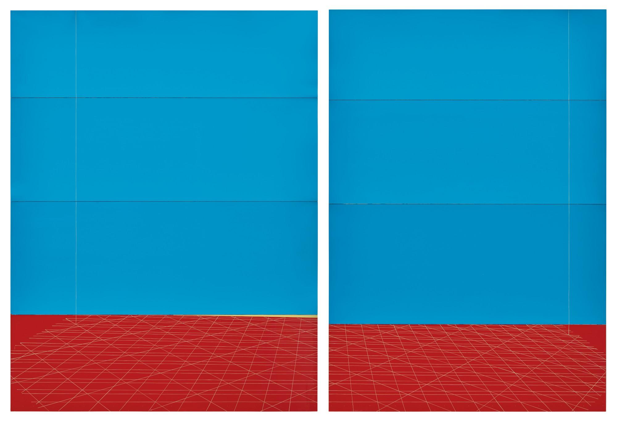 Kate Shepherd - Bazooka Joe Red Yellow Blue, Frayed Carpet