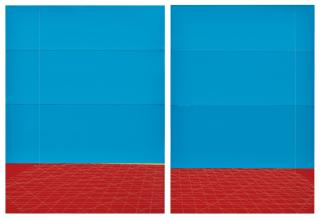 Kate Shepherd - Bazooka Joe Red Yellow Blue, Frayed Carpet