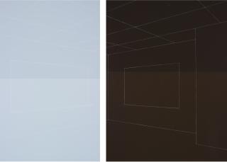 Kate Shepherd - Light Blue And Espresso, Chalkboard And Map, Dropped Ceiling